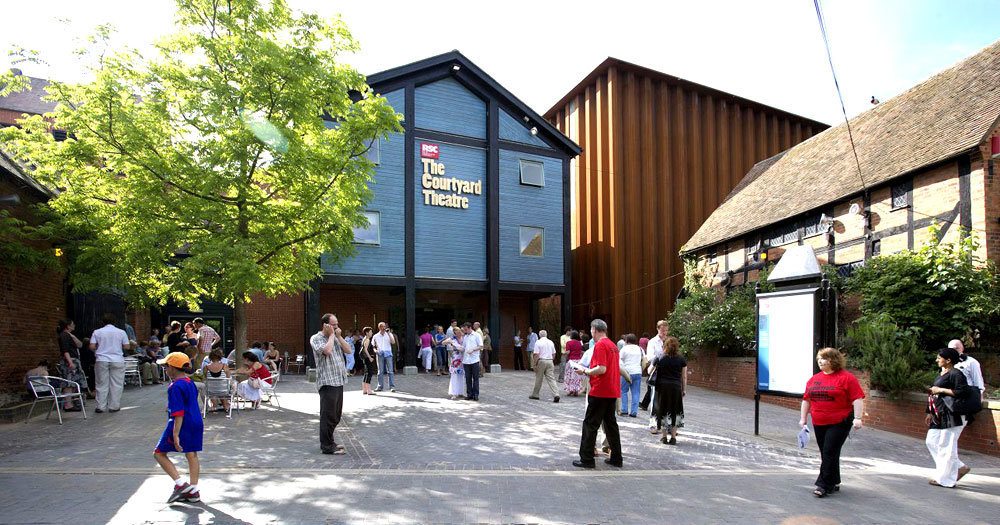 The Courtyard Theatre made of Cor-ten steel The Courtyard Theatre made of Cor-ten steel